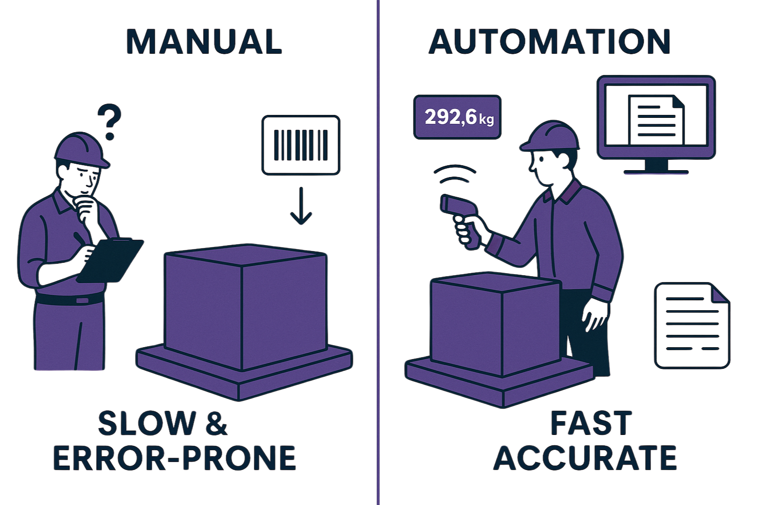 uniwin - air cargo weighing software manual vs automation